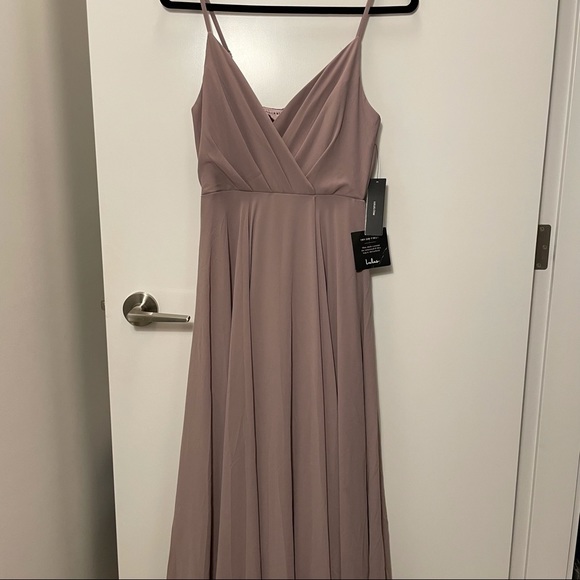 Lulus All About Love Dress taupe mauve - Picture 2 of 5